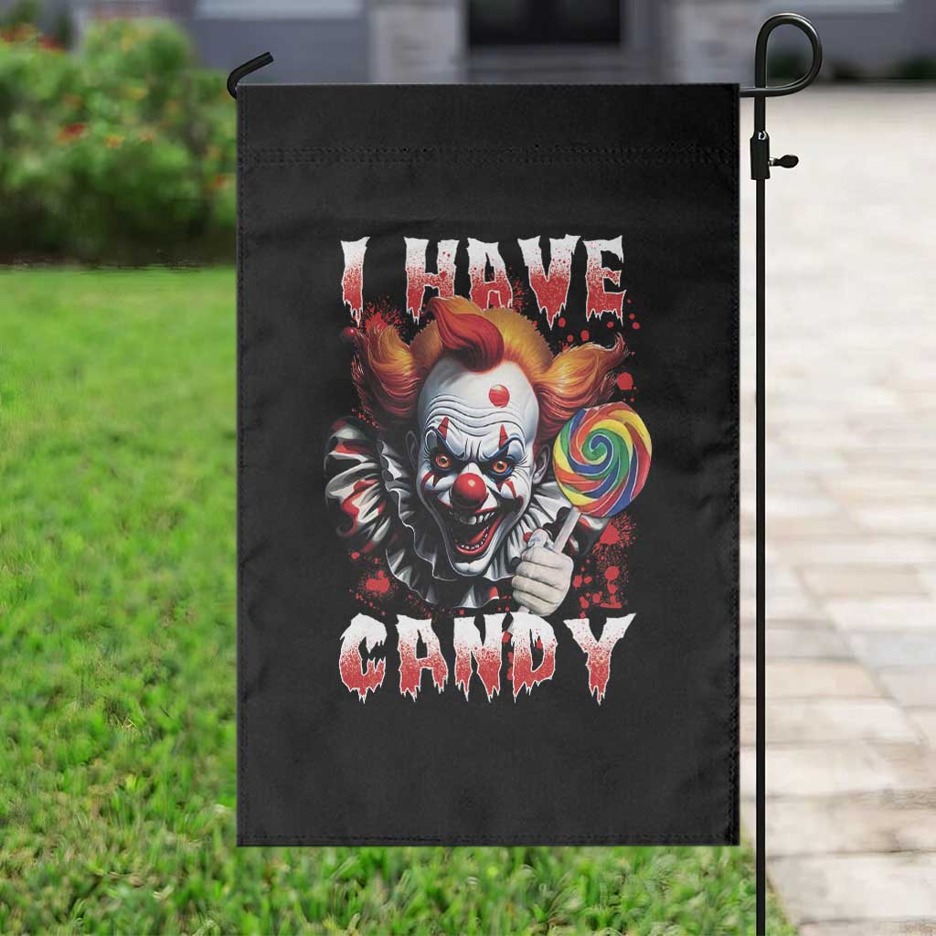 Halloween Garden Flag I Have Candy Scary Creepy Clown Lolipop - Wonder Print Shop