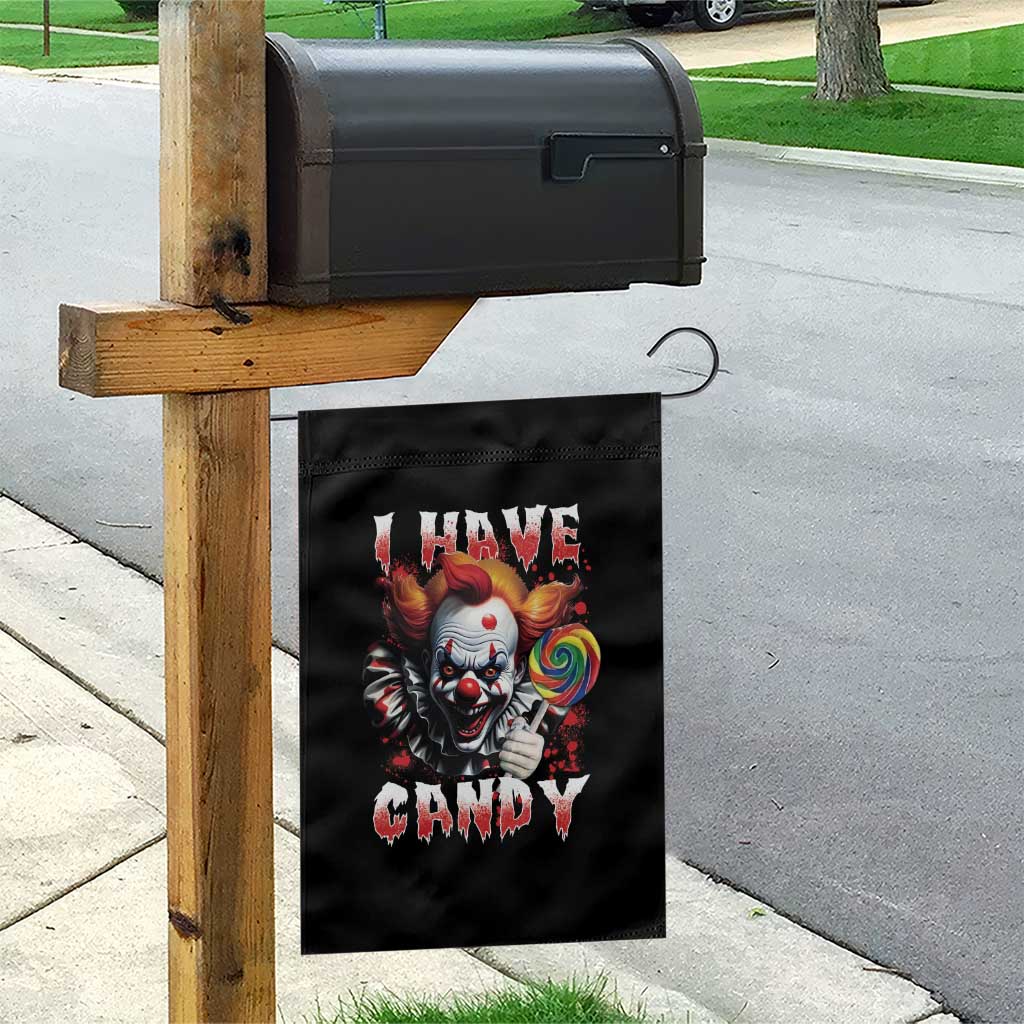 Halloween Garden Flag I Have Candy Scary Creepy Clown Lolipop - Wonder Print Shop