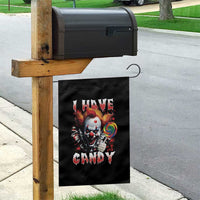 Halloween Garden Flag I Have Candy Scary Creepy Clown Lolipop - Wonder Print Shop