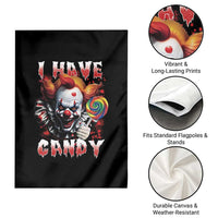 Halloween Garden Flag I Have Candy Scary Creepy Clown Lolipop - Wonder Print Shop