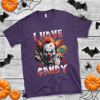 Halloween T Shirt I Have Candy Scary Creepy Clown Lolipop - Wonder Print Shop