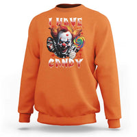 Halloween Sweatshirt I Have Candy Scary Creepy Clown Lolipop - Wonder Print Shop
