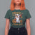 Spooky Cow Halloween T Shirt For Women Moo I Mean Boo Funny Ghost Heifer - Wonder Print Shop
