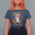 Spooky Cow Halloween T Shirt For Women Moo I Mean Boo Funny Ghost Heifer - Wonder Print Shop