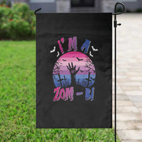 Funny Halloween Bisexual Garden Flag I'm A Zom Bi Zombie LGBT - Wonder Print Shop
