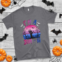 Funny Halloween Bisexual T Shirt I'm A Zom Bi Zombie LGBT - Wonder Print Shop