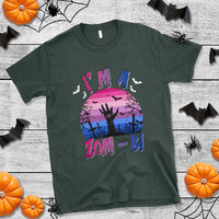Funny Halloween Bisexual T Shirt I'm A Zom Bi Zombie LGBT - Wonder Print Shop