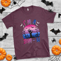 Funny Halloween Bisexual T Shirt I'm A Zom Bi Zombie LGBT - Wonder Print Shop