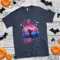 Funny Halloween Bisexual T Shirt I'm A Zom Bi Zombie LGBT - Wonder Print Shop
