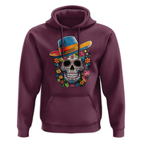 Day Of The Dead Hoodie Sugar Skull Dia De Los Muertos Halloween Flower