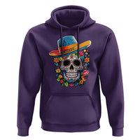 Day Of The Dead Hoodie Sugar Skull Dia De Los Muertos Halloween Flower