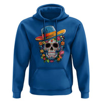 Day Of The Dead Hoodie Sugar Skull Dia De Los Muertos Halloween Flower