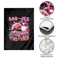 Funny Halloween Garden Flag Boo Jee Pink Ghost Boujee Pumpkin Haunted House - Wonder Print Shop