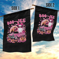 Funny Halloween Garden Flag Boo Jee Pink Ghost Boujee Pumpkin Haunted House - Wonder Print Shop