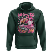 Funny Halloween Hoodie Boo Jee Pink Ghost Boujee Pumpkin Haunted House