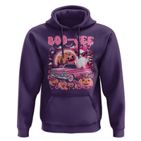 Funny Halloween Hoodie Boo Jee Pink Ghost Boujee Pumpkin Haunted House