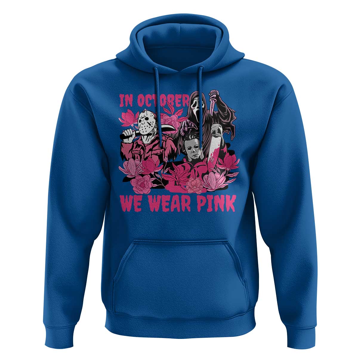 Breast Cancer Awareness Murderers Hoodie In October We Wear Pink Vintage Flower