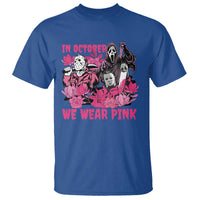 Breast Cancer Awareness Murderers T Shirt In October We Wear Pink Vintage Flower - Wonder Print Shop