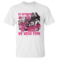 Breast Cancer Awareness Murderers T Shirt In October We Wear Pink Vintage Flower - Wonder Print Shop