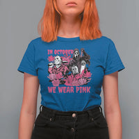 Breast Cancer Awareness Murderers T Shirt For Women In October We Wear Pink Vintage Flower - Wonder Print Shop