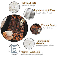 Halloween Throw Blanket Forget The Castle I'm Here For The Haunted Mansion - Wonder Print Shop