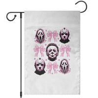 Halloween Garden Flag Scary Murderers Pink Bows Coquette Aesthetic - Wonder Print Shop