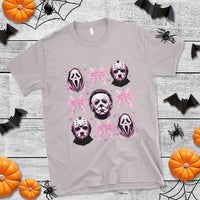 Halloween T Shirt Scary Murderers Pink Bows Coquette Aesthetic - Wonder Print Shop