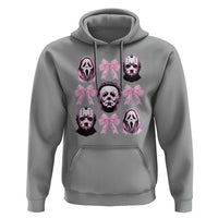 Halloween Hoodie Scary Murderers Pink Bows Coquette Aesthetic