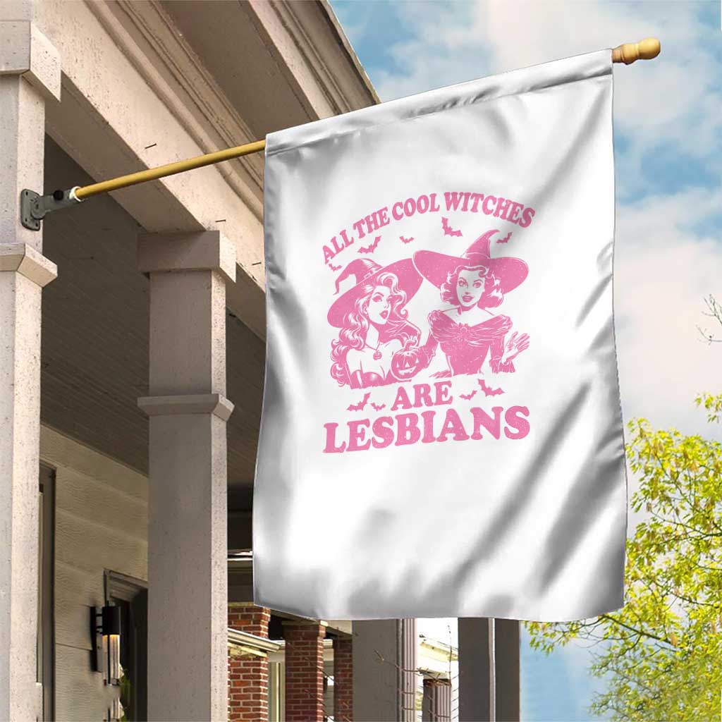 Halloween LGBT Garden Flag All The Cool Witches Are Lesbians Spooky Season - Wonder Print Shop