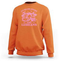 Halloween LGBT Sweatshirt All The Cool Witches Are Lesbians Spooky Season - Wonder Print Shop