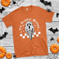 Funny Halloween T Shirt I'm Freakin' Melting Ice Cream Scream Bat - Wonder Print Shop