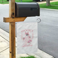 Halloween Garden Flag Spooky Babes Pink Ghost Coquette Aesthetic - Wonder Print Shop