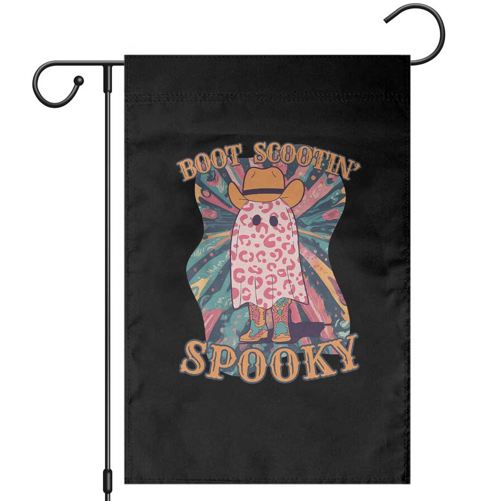 Halloween Western Garden Flag Boot Scootin' Spooky Cute Country Cowboy Ghost - Wonder Print Shop