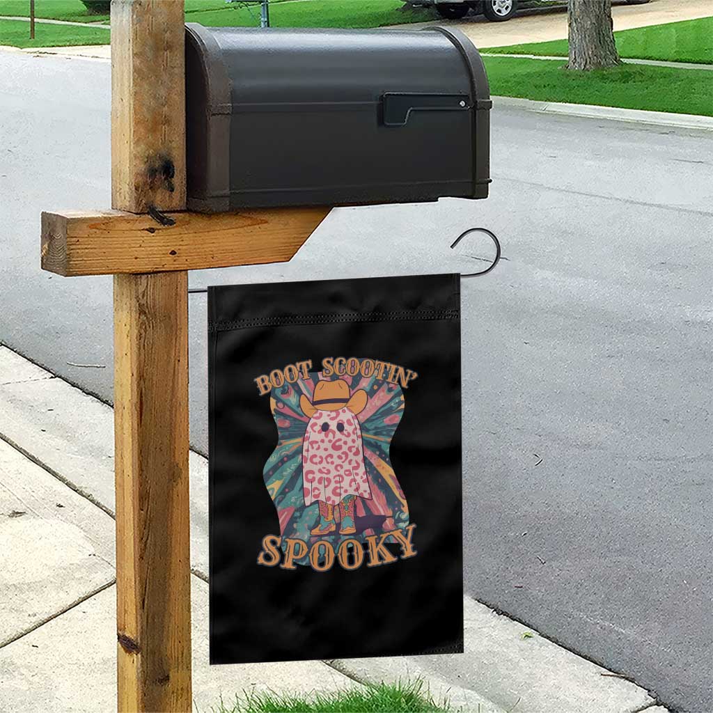 Halloween Western Garden Flag Boot Scootin' Spooky Cute Country Cowboy Ghost - Wonder Print Shop