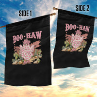 Halloween Western Garden Flag Boo Haw Cute Country Cowboy Ghost - Wonder Print Shop