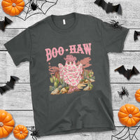 Halloween Western T Shirt Boo Haw Cute Country Cowboy Ghost - Wonder Print Shop