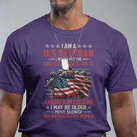 Veterans T Shirt I Am US Veteran I Would Put The Uniform Back On If America Needed Me - Wonder Print Shop