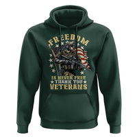 Veterans Hoodie Freedom Is Never Free Thank You Veterans American Flag Military