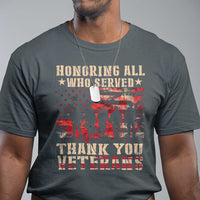 Veterans Day T Shirt Honoring All Who Served Thank You Veterans American Flag - Wonder Print Shop