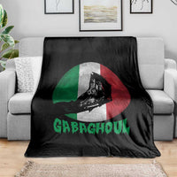Funny Halloween Throw Blanket Gabaghoul Zombie Hand Moon Italian Flag Moon - Wonder Print Shop