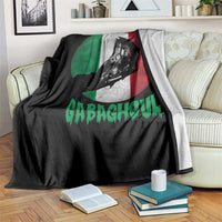 Funny Halloween Throw Blanket Gabaghoul Zombie Hand Moon Italian Flag Moon - Wonder Print Shop