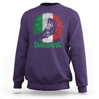 Funny Halloween Sweatshirt Gabaghoul Zombie Hand Moon Italian Flag Moon - Wonder Print Shop