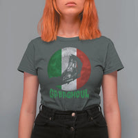 Funny Halloween T Shirt For Women Gabaghoul Zombie Hand Moon Italian Flag Moon - Wonder Print Shop