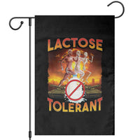 Funny Lactose Tolerant Garden Flag Ironic Sarcastic Funny Humor Cringe Meme - Wonder Print Shop