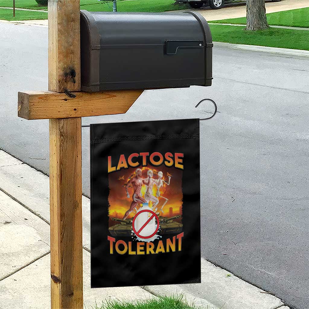Funny Lactose Tolerant Garden Flag Ironic Sarcastic Funny Humor Cringe Meme - Wonder Print Shop