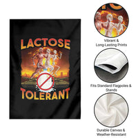 Funny Lactose Tolerant Garden Flag Ironic Sarcastic Funny Humor Cringe Meme - Wonder Print Shop