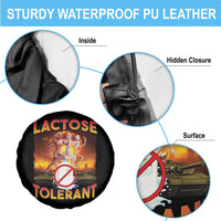 Funny Lactose Tolerant Spare Tire Cover Ironic Sarcastic Funny Humor Cringe Meme - Wonder Print Shop