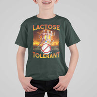 Funny Lactose Tolerant T Shirt For Kid Ironic Sarcastic Funny Humor Cringe Meme - Wonder Print Shop