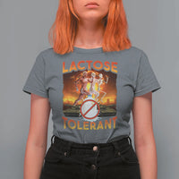 Funny Lactose Tolerant T Shirt For Women Ironic Sarcastic Funny Humor Cringe Meme - Wonder Print Shop