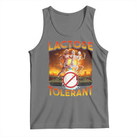 Funny Lactose Tolerant Tank Top Ironic Sarcastic Funny Humor Cringe Meme - Wonder Print Shop